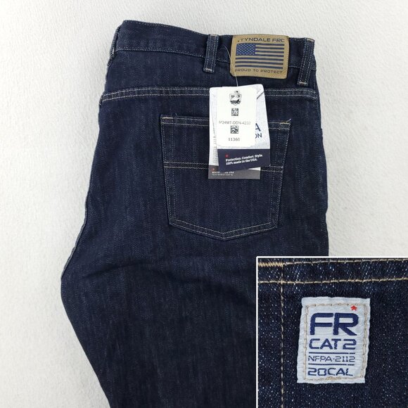 Tyndale FR Jeans CAT2 Versa Flame Resistant FRMC Men's "42x32" Real 44x33 NWT - Picture 10 of 10
